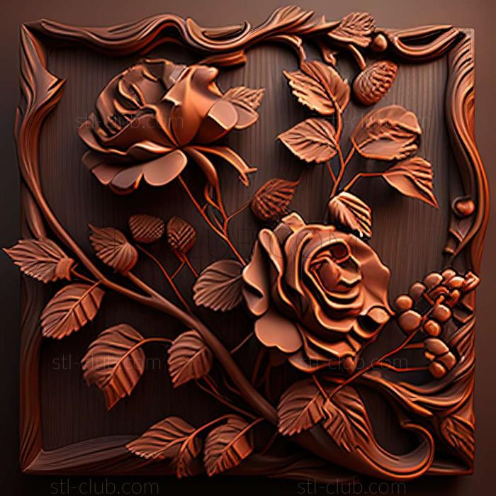 3D model Roses (STL)